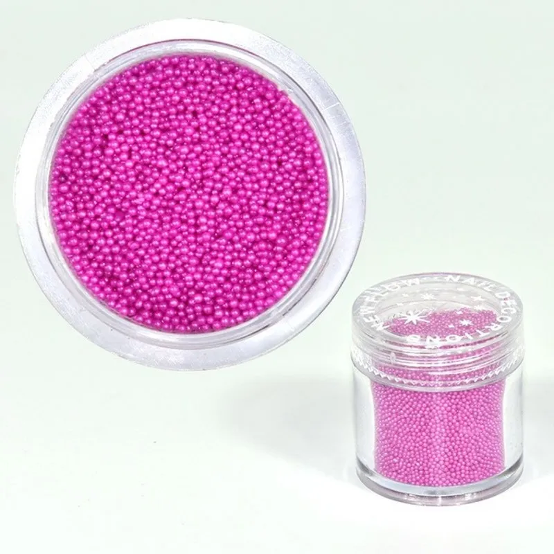 

1 Box 10grams Mini Caviar Beads Tiny Rhinestones Glass Micro Bead For Nails DIY Colorful 3D Glitter Nail Art Decorations PLA0601