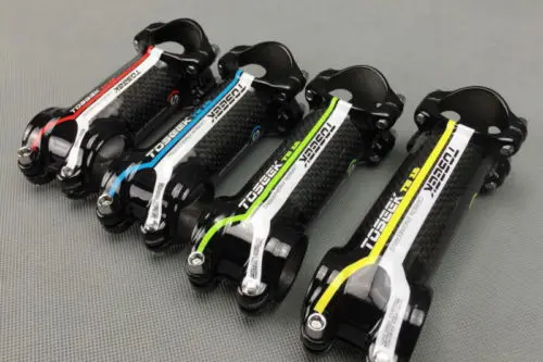 

TOSEEK 3K Carbon Fiber 7 Degree Handlebar Stem For MTB Mountain Road Bike Handlebar Stem 31.8*60/70/80/90/100/110mm 4 Color