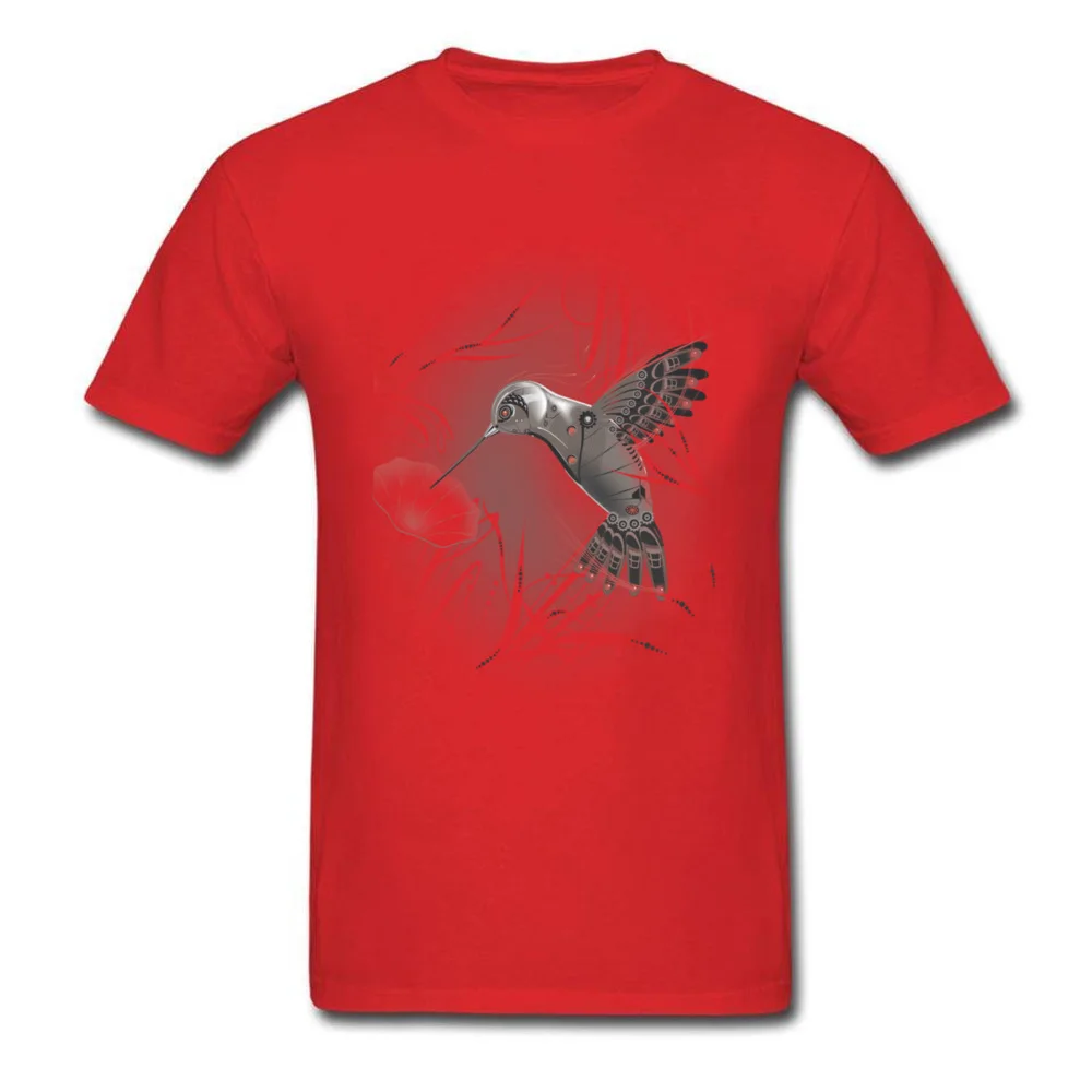 cyborg nature 100% Cotton Men's Short Sleeve Tops Shirt Birthday Summer/Fall T Shirts Street Tee Shirt Special O-Neck cyborg nature red
