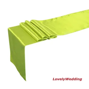 

High quality free shipping polyester wedding party banquet satin table runner size 30cm wide x 275cm long(12pcs/lot)