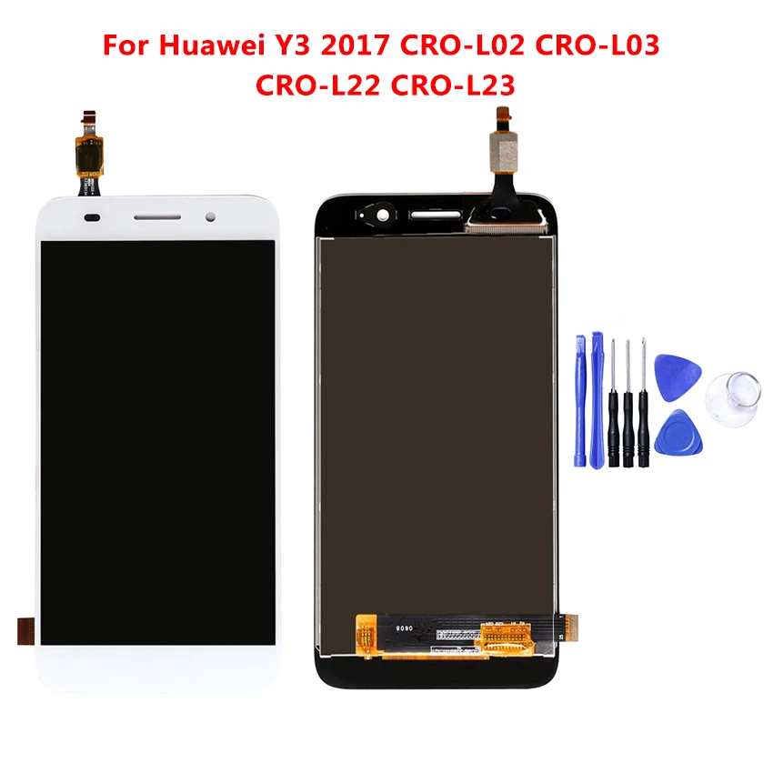 

5.0 inch Full LCD DIsplay+Touch Screen Digitizer Assembly For Huawei Y3 2017 CRO-L02 CRO-L03 CRO-L22 CRO-L23