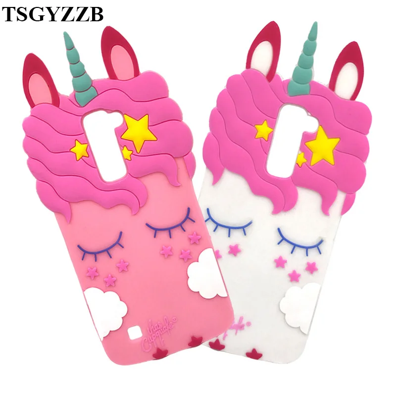 

For Capa LG K10 Case Unicorn Horse Soft Silicone Phone Cover For LG K10 / K10 Lte 2016 K420N M2 K410 K430 K430DS F670 Dual 5.3