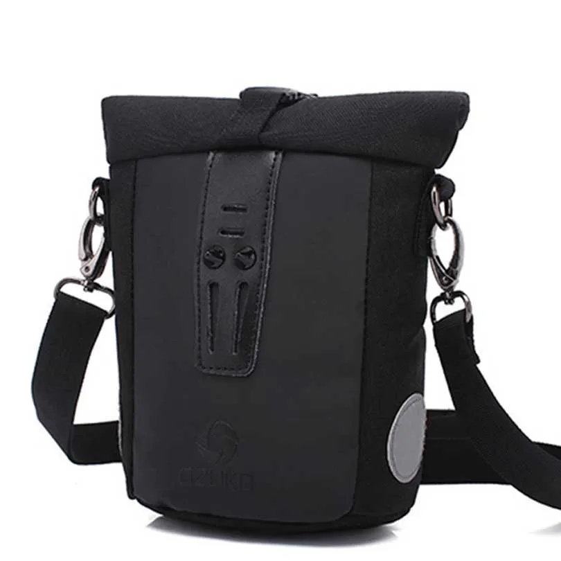 

2019 New Men's Messenger Bag Invisible Zipper Shoulder Bag Universal Men's Bag Creative Wild Canvas Bag Leather Bag