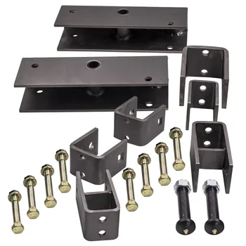 

Trailer Tandem Axle Hanger Kit for 2" Wide Slipper Spring w/ Front Hangers Leaf Spring Suspension