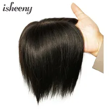 12 дюймов, прямые шёлковые волосы фигурки жениха и невесты; накладки из искусственных волос для Для женщин 7*10 натуральных Цвет локоны волос, прикрепляющиеся к волосам удлинение волосы не имеющие повреждения кутикулы