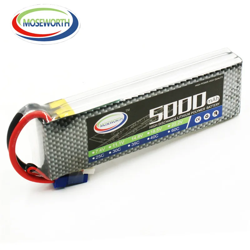 Новые батареи 3S 11 1 В 5000 мАч 60C RC Lipo батарея для радиоуправляемого квадрокоптера