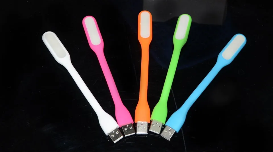 5 Colors USB Mini LED Night Light And Portable Detachable Fan Flexible Table Lamp Power Bank  Notebook  Computer Safety (4)