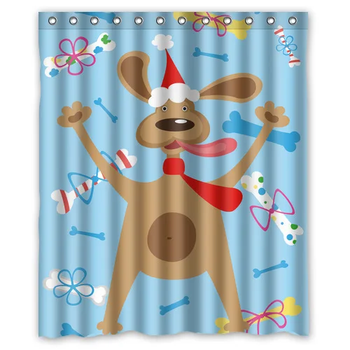 Original Custom Holiday dog Shower Curtain 60'(w)x72'(h) | Дом и сад