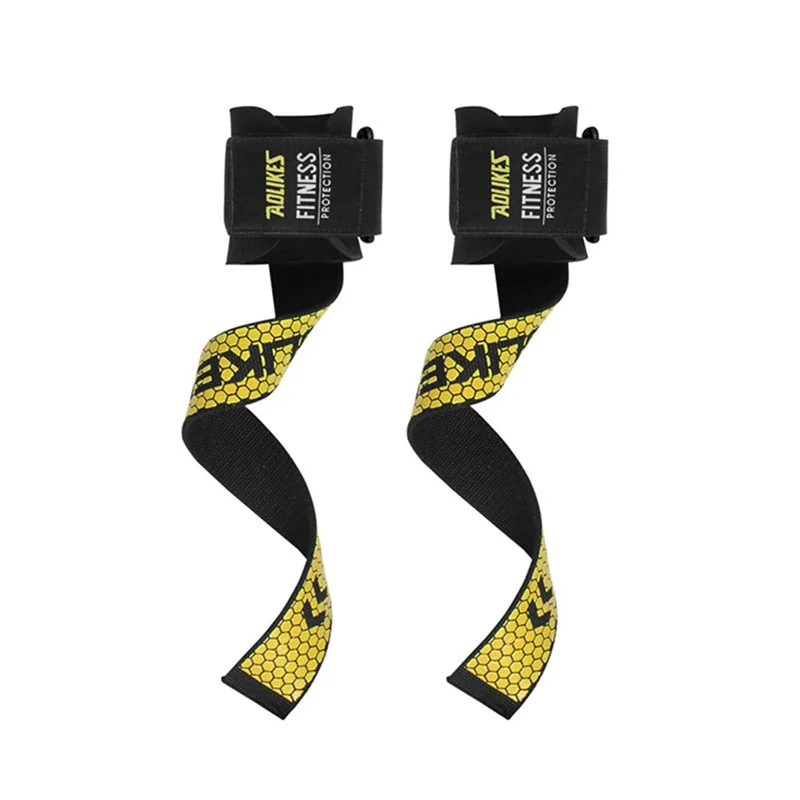 

2pcs Weight Lifting Strap Printed Lightweight Adjustable Anti-slip Hand Wraps Belt for Barbell Dumbbell Kettle Bell Fitness New