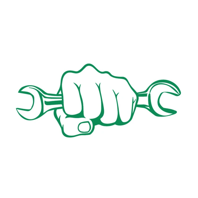 17 7 7 9cm Wrench Hand Personalized Car Stickers Mechanic Holding Window Cartoon Vinyl Decal Accessories Car Sticker Car Styling Car Styling Car Stickersticker Car Aliexpress