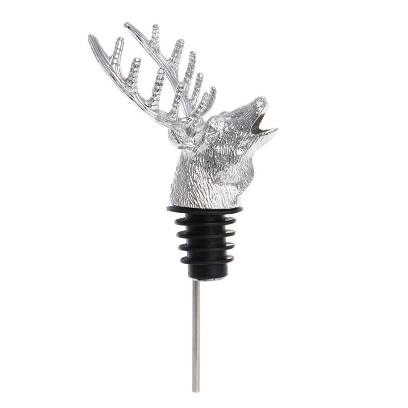 Deer Head Red Wine Pourer Aerator Bottle Accessory Stopper Wine Server