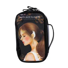 4 Pattern Sweet Doll Handheld Toiletry Bag Cosmetic Bag Traveling Case Makeup Bag Portable Worldwide sale
