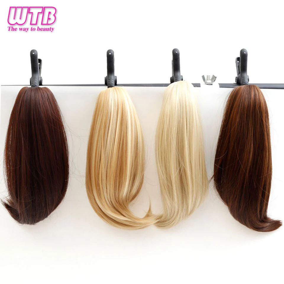 DIFEI-9-Couleur-Droite-Haute-Temp-rature-Cheveux-Synth-tiques-Queue-de-cheval-Postiche-Blonde-Gris (2)