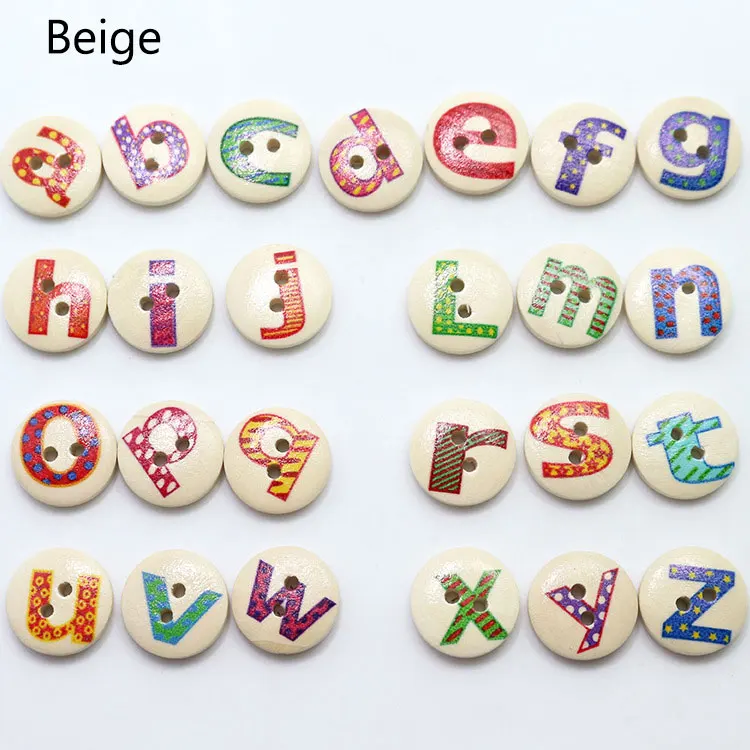 500-pz-Verde-Legno-Inglese-Lettere-Dipinte-Bottoni-di-Legno-Del-Fumetto-Per-Bambini-In-Legno-(3)