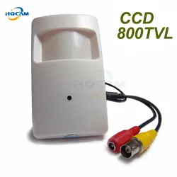 HQCAM sony CCD 800TVL безопасности Крытый CCTV Мини PIR стиль мм 3,7 мм объектив камеры скрытого видеонаблюдения pir мини камера 4151 + 672/673