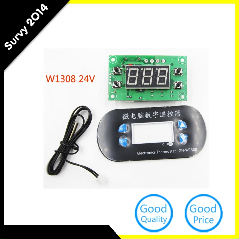 

1Pcs DC 24V Digital LED Heat Cool Temperature Controller Thermostat Sensor