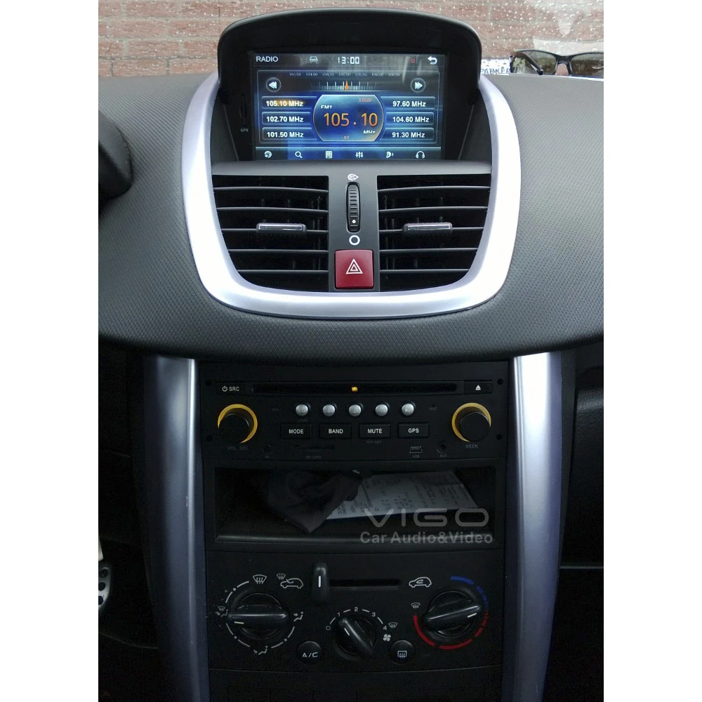 Radio Android 15 8 Cœurs 4+64G Pour Peugeot 207 CC 2006-2015, Écran Tactile 9 Pouces - Auto
