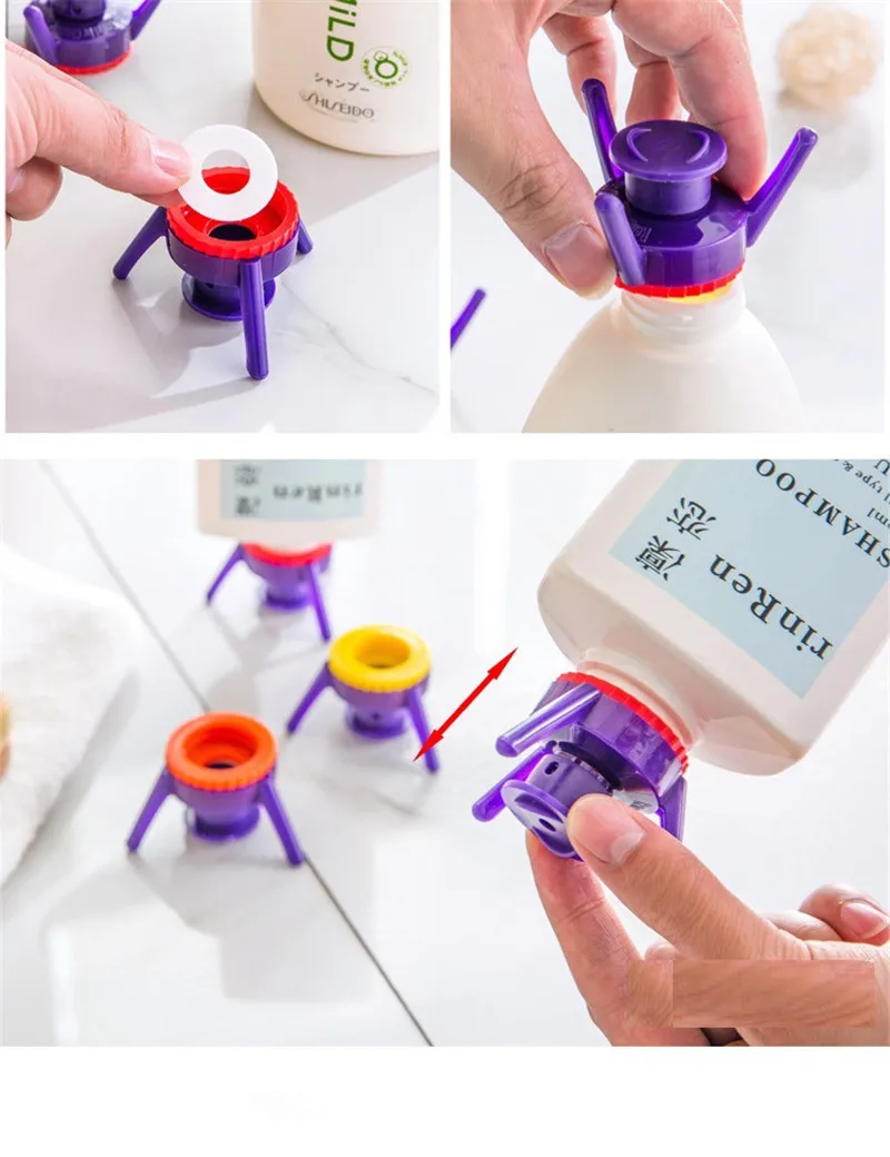 6Pcs-Toss-It-Bottles-Stand-Cap-Kit-Easy-Pour-Out-Thick-Liquid-Economy-Cap-Kit-Openers
