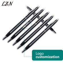 LZN Free Engraved Logo/Text for Promotion Newest Style Silver Clip Metal Pen Ballpoint Pens Company Business Advertisement Pen Pens LZN Free Engraved Logo/Text for Promotion Newest Style Silver Clip Metal Pen Ballpoint Pens Company Business Advertisement Pen Pens