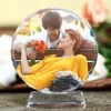 Customized Round Shape Crystal Glass Photo Frame Personalized Picture Frame Photo Album For Birthday Friends Gifts Home Decor ► Photo 2/6