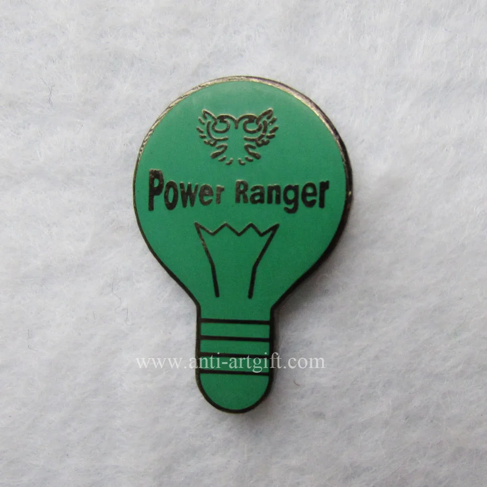 

Custom soft enamel brooch pins gold plated badges with green color base on your design logo high quality no moq