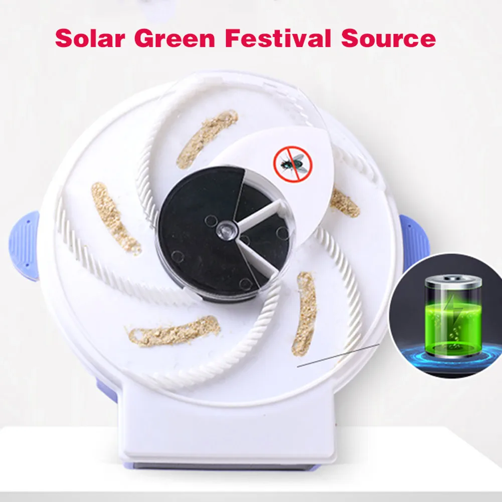 

Electric Solar Energy Automatic Flycatcher Fly Trap Pest Reject Control Catcher Mosquito Flying Fly Killer Artifact Catcher