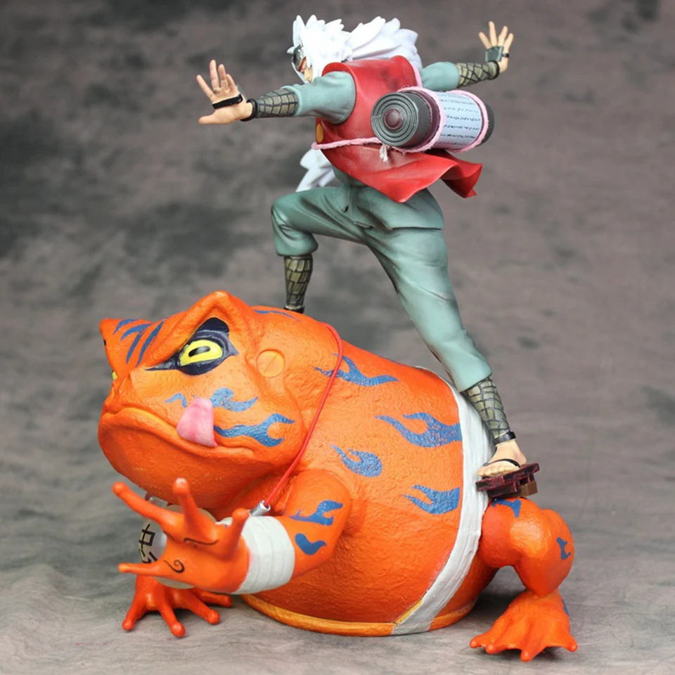 Naruto Action Figure Three Ninjas Jiraiya Gama-Bunta Riding the Transformed Boxed Figure Doll Model Decoration Toy jooyoo