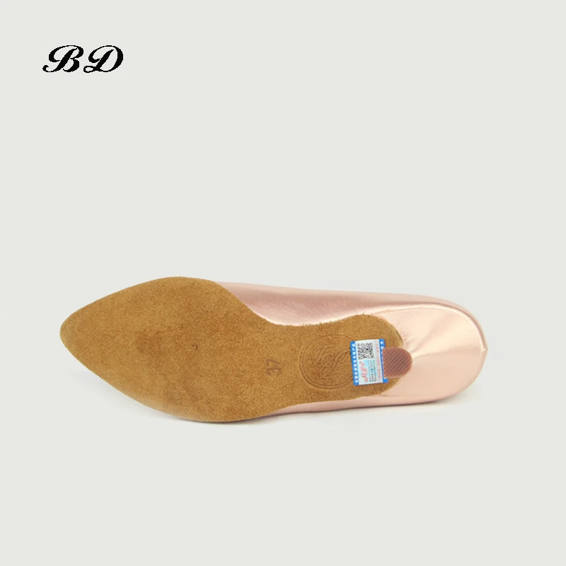 Girl Sneakers Dance Shoes Ballroom Women Latin Shoes Modern Jazz Imported Satin Wear-Resistant Sole BD 138 Comfortable Shine dance shoes