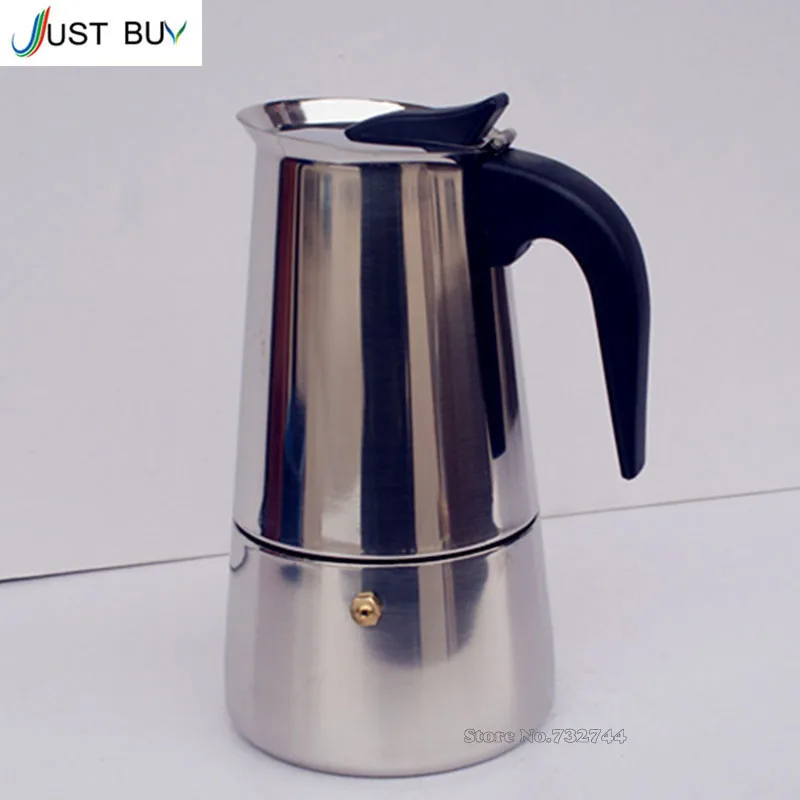 Newest 2/4/6/9 Cups Moka Pot Caffe Machine Espresso Cups Coffee Makers Latte Percolator Stove ...