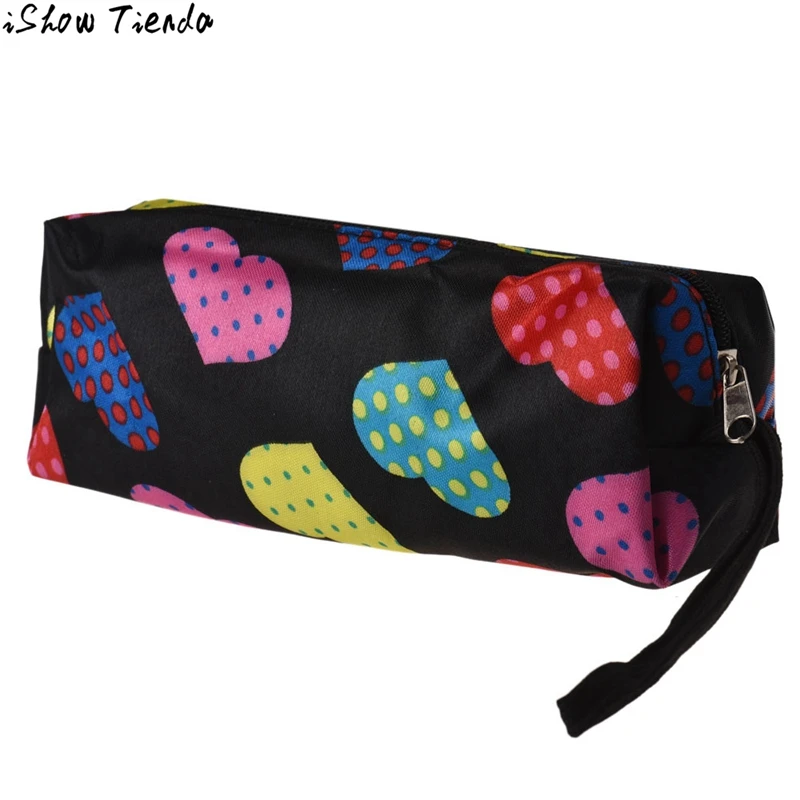 

Xiniu Make Up Box Heart Shape Printing Women Clutch Bag Cosmetic Pouch Maleta De Maquiagem Profissional #2911