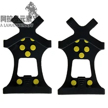 1Pair Free Shipping Ice Snow Shoes Spike Grip Boots Crampons Grippers 10 Studs Anti Slip Hot Selling