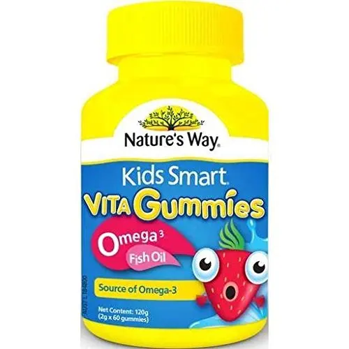 

Nature's Way Kids Smart Vita Gummies Omega 3 Fish Oil 60 Pastilles, Omega-3 Important Nutrient for Growing Children