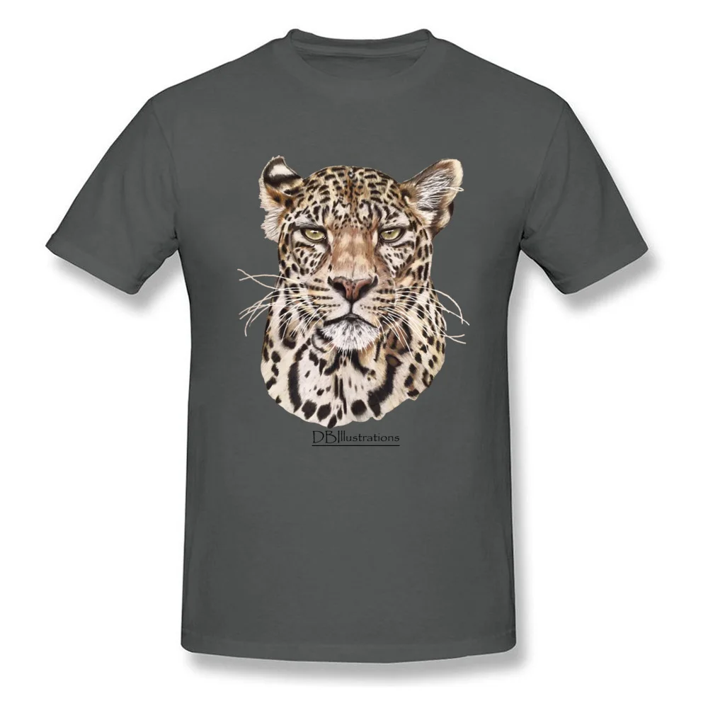 Leopard Summer 100% Cotton Crewneck T Shirt Short Sleeve Fashionable T-Shirt Brand New Gift T-shirts Drop Shipping Leopard carbon