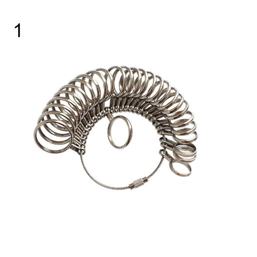 США, Великобритания, ЕС, металлическое кольцо на палец, размер r, размер для изготовления ювелирных изделий, измерительные инструменты, набор для ювелирных аксессуаров, инструмент - Цвет: 1