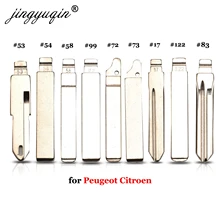 Jingyuqin 15 Uds VA2 HU83 SX9 No.17 #53 54 58 72 73 #83 #99 122 para Citroen C4L triunfo Peugeot 307 Peugeot 207 clave sin grabar hoja