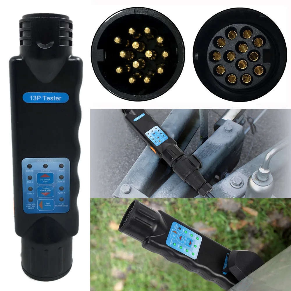 

Car Trailer Towing Connector Tester Light Wiring Circuit Plug Socket Tester 13 Pin car styling dropshipping