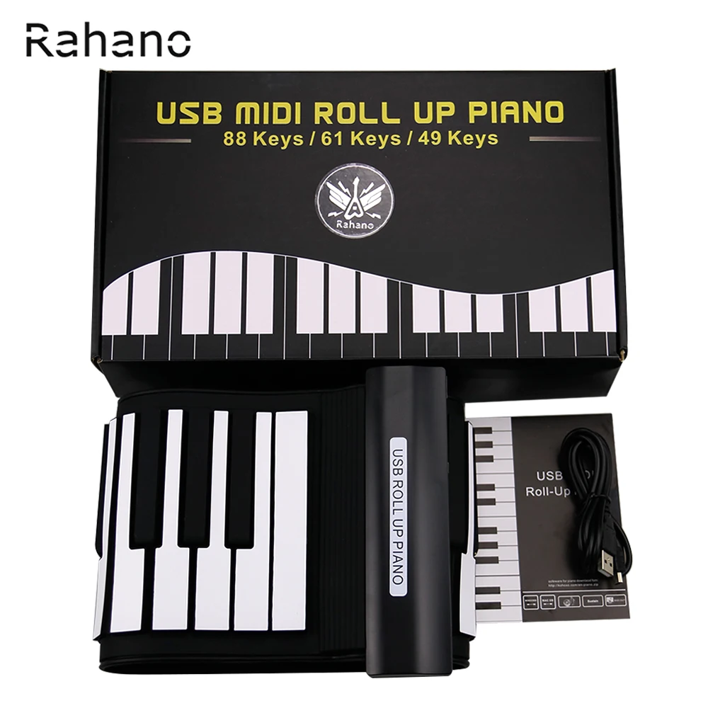 

Wholesale KONIX MD61 Flexible 61Keys Professional MIDI Keyboard Electronic Roll Up Piano for Children