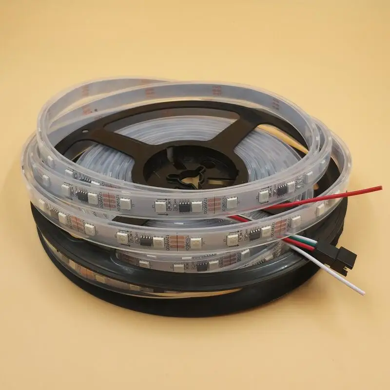 

5m 12V WS2811 150LED(10pixel/m)led digital strip with JST/13.5/18.5/xconnect connector,IP68 silicon tube with epoxy resin filled