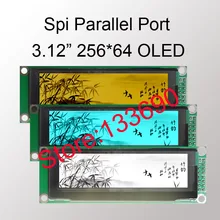 1 шт. 3,12 дюйма 16PIN желтый белый синий OLED модуль SSD1322 Привод IC 256*64 последовательный SPI 8Bit параллельный интерфейс для raspberry pi
