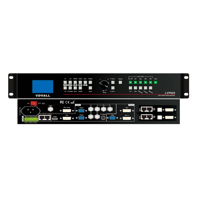 Светодиодный видеопроцессор VDWALL LVP605S без светодиодной отправляющей карты