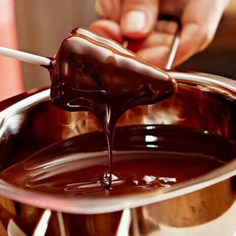 

Melting Pot Furnace Heated Milk Bowl with Handle Hot Sale Stainless Steel Chocolate Heated Butter Tool Baking Pastry Tools