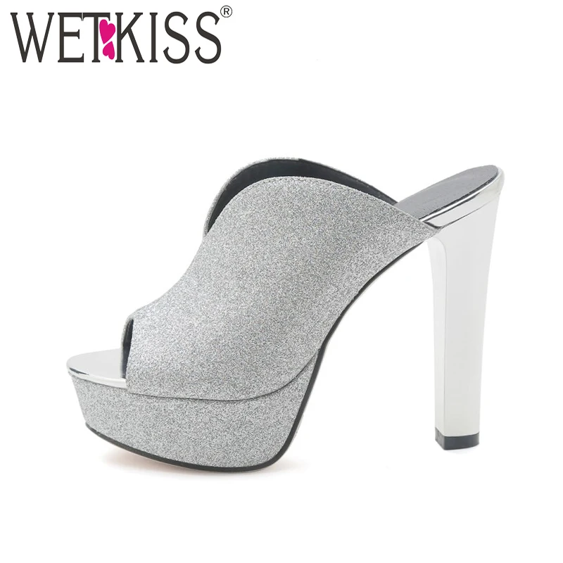 Женские мюли на платформе и высоком каблуке с открытым носком|ladies slippers|slippers