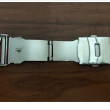 Раскладная застежка из нержавеющей стали с двойной застежкой для кожаного ремешка