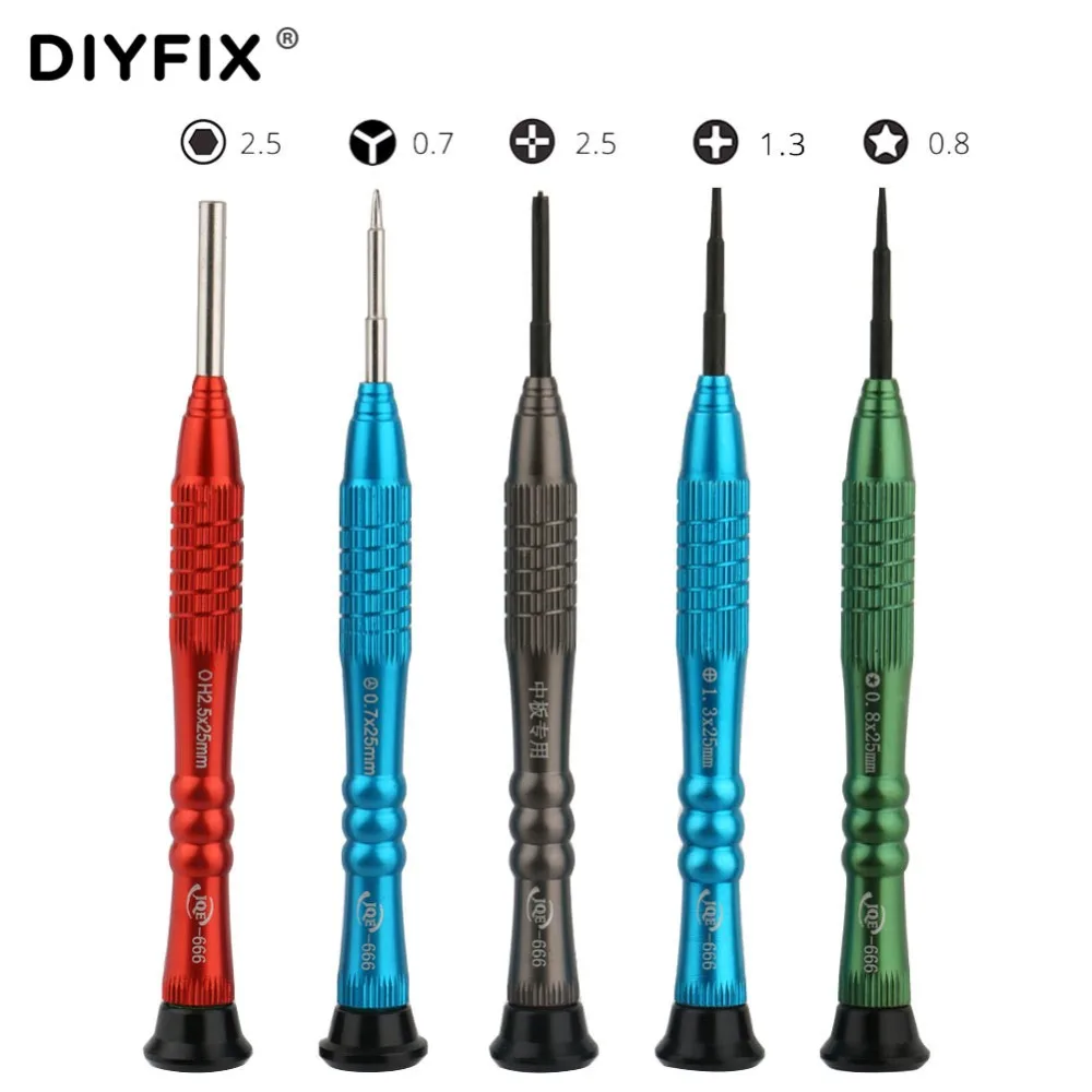DIYFIX 5 in 1 Precision Screwdriver Set for iPhone 8 Opening Repair