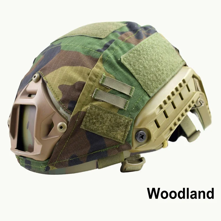 Военный армейский Тактический шлем Камо страйкбол шлем аксессуары Защитное снаряжение Быстрый Шлем покрытие ткань - Цвет: Woodland