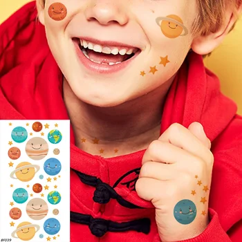 

VANKIRS 25 Pattern Cute Gadgets Star Planets Temporary Tattoo For Kids In Bulk Children Small Kawaii Tattoos Fake Waterproof Toy