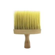Деревянная ручка для стрижки волос, парикмахерские ножницы для укладки волос салон волос на шее Duster Чистый щетка для очистки парикмахеров режущие инструменты