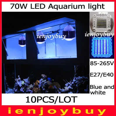 

10pcs/lot  Wide Angle Dimmable Aquarium CONTROLLER READY Tuna Blue 70 Watt LED (New E Series)