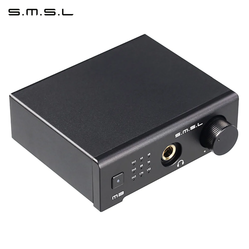 SMSL M3 Многофункциональный HIFI DAC все-в-одном наушники аудио декодер усилитель питание от USB с USB оптического волокна коаксиальный вход