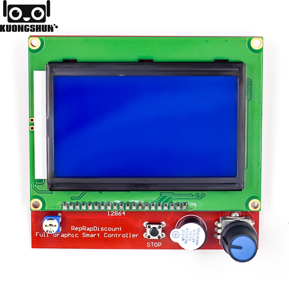 KUONGSHUN Full Graphic 12864 Smart Control ler RAMPS 1 4 ЖК дисплей панель управления синим экраном для 3D